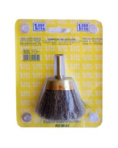 Escova Aço Milkits Copo 50mm 2" Cartela 1 Peça M25