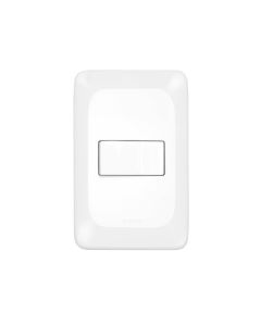 Conjunto Pial Pop 4X2 Branco com Placa 1 Simples LGX010